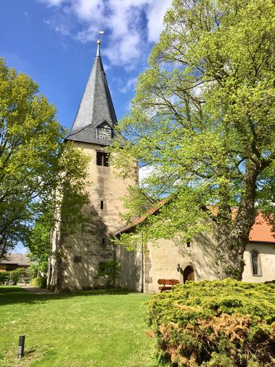 Bild vergrern: Kirche in Gro Elbe Frhling